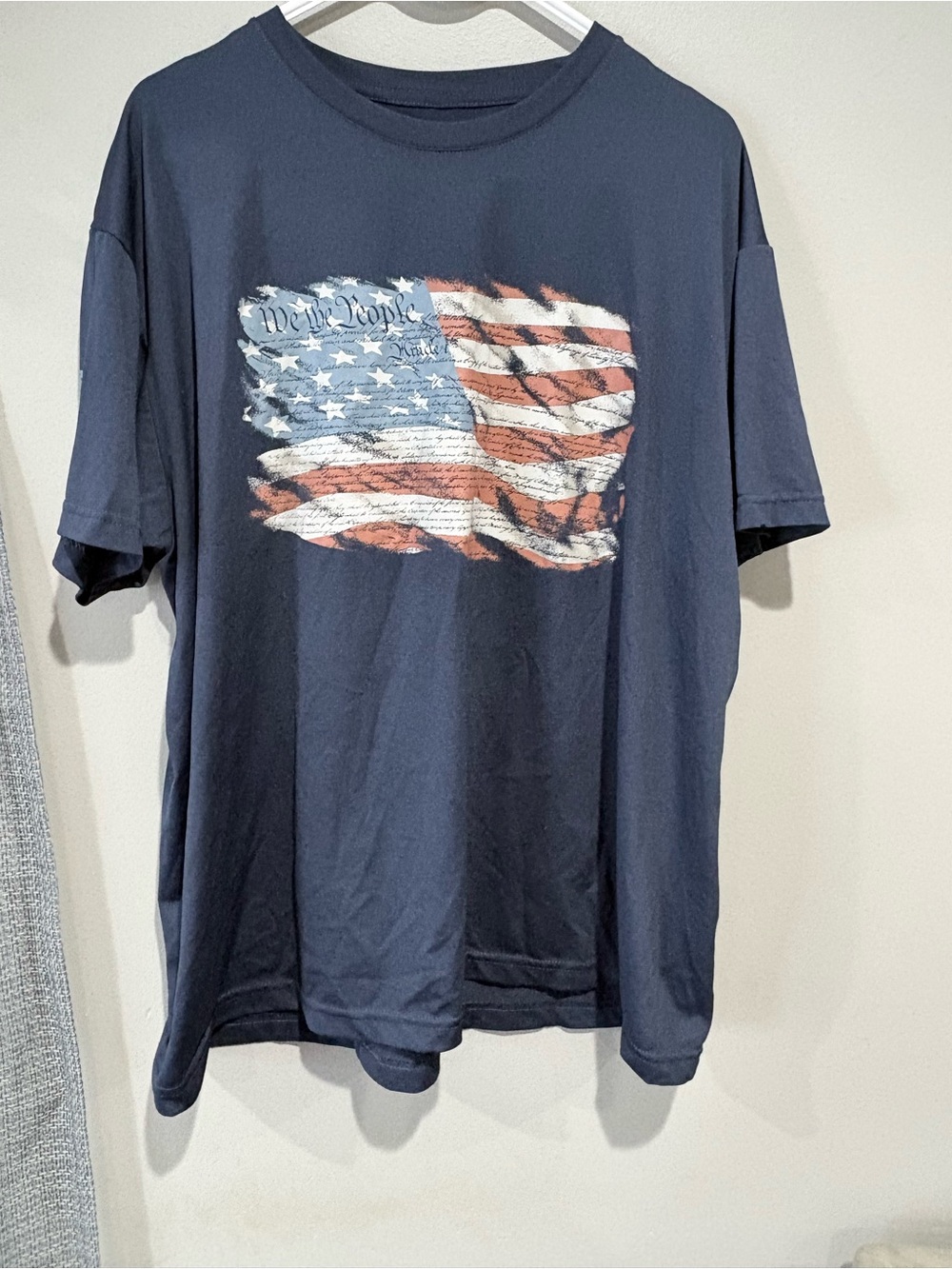 Rags of Honor Men's XL We The People Flag T-Shirt Made in USA Polyester